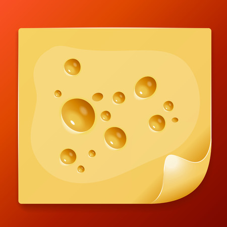 appetizing slice of cheese imageの写真素材