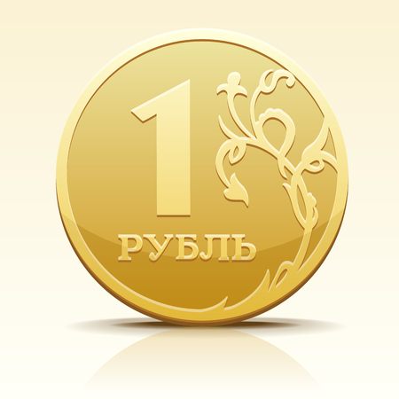 gold image coin rubleの写真素材