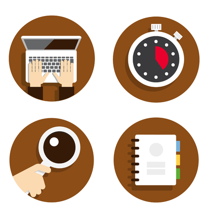 vector  Flat icon for web designのイラスト素材