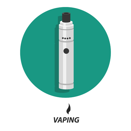 Set collections vaping flat iconsのイラスト素材