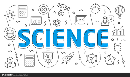 Power Lines Slides illustration Point template scienceのイラスト素材