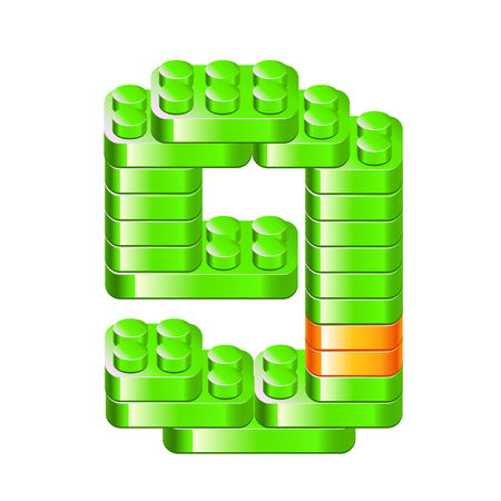 Alphabet blocks figures constructorのイラスト素材
