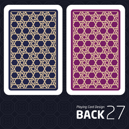 Card Back Abstract Pattern Background Underside.のイラスト素材
