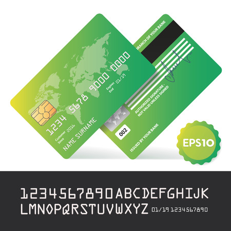 Banking business plastic card and paymentのイラスト素材