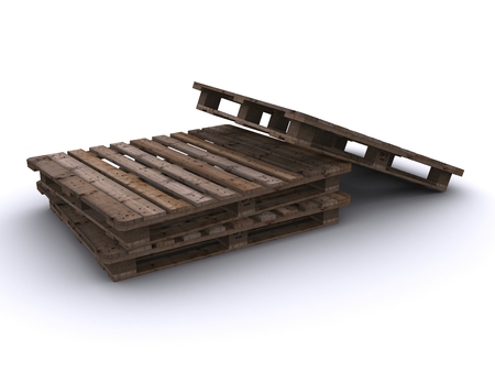 wooden pallet の写真素材
