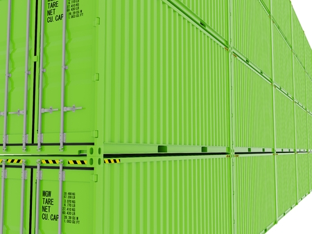 Shipping Container isolatedの写真素材