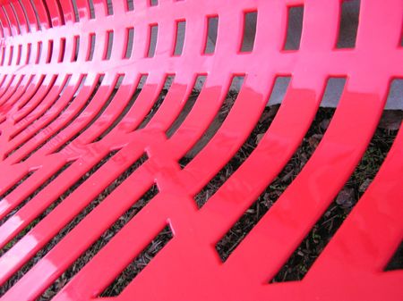 red benchの写真素材