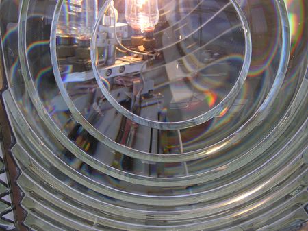 lighthouse fresnel lensの写真素材
