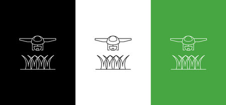 Irrigation system icon. Outline of irrigation system vector icons for web design isolated on white backgroundのイラスト素材