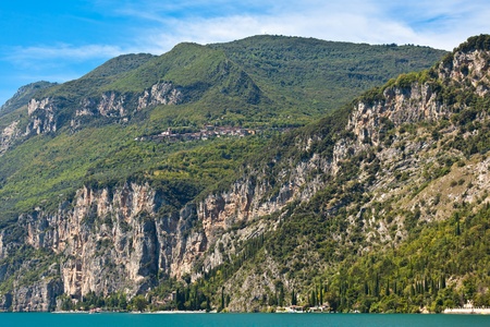 View Over Lake Garda in Italy. Horizontal shotの写真素材