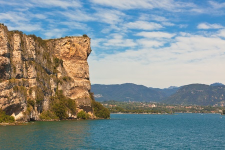 View Over Lake Garda in Italy. Horizontal shotの写真素材