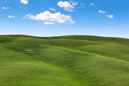 Outdoor Tuscan hills landscape. Horizontal shotの写真素材