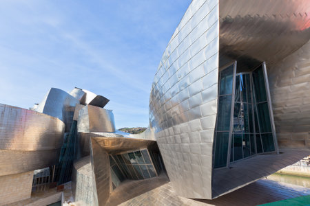 Guggenheim Museum of Modern and Contemporary Art, Bilbao, Basque Country, Spainのeditorial素材