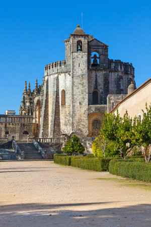 Knights of the Templar  Convents of Christ  castle in Tomar, Portugalのeditorial素材