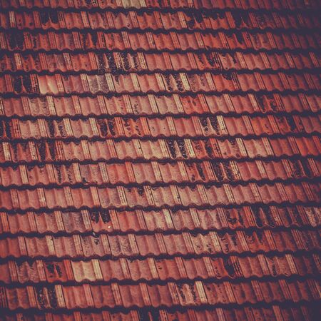 Roof tile background. Square filtered vignetted imageの写真素材