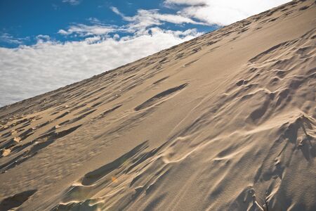Close up of the dune of Pyla, Europe's highest dune