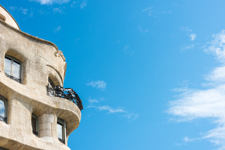 SPAIN, BARCELONA - SEPTEMBER 13: the facade of the house Casa Battlo in Barcelona, Spain on September 13, 2015のeditorial素材