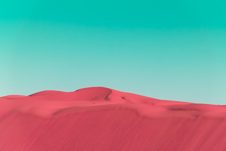 Desert dunes in bright pop art styleの写真素材