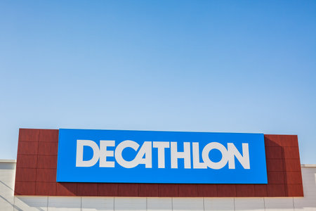 SAGUNTO, SPAIN - FEBRUARY 08, 2019: Decathlon store is a French company of sporting goods...