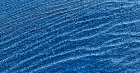 Sand Dune Ripples Background Color of the year 2020 classic blue tonedの写真素材