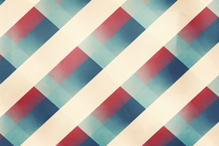 Retro muted colors abstract checkerboard pattern grainy texture background. AI Generated contentの素材