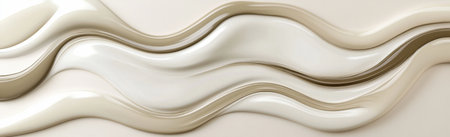 Fluid cosmetics textures spread with highlighter cream, abstract background, AI generatedの素材