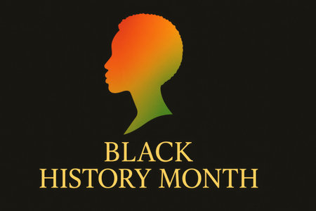 Black history month silhouettes emphasizes cultural heritage and pride, AI generatedの素材