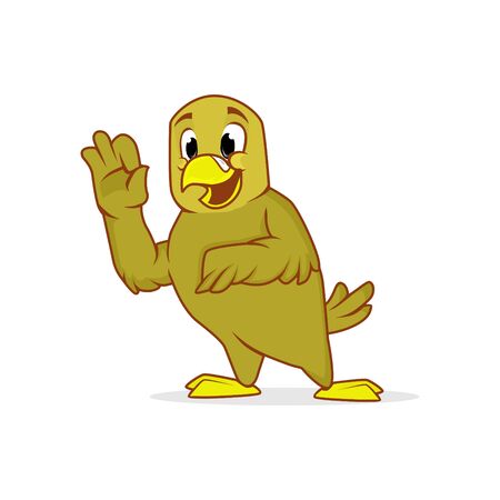 bird mascot for shops or sports teamsのイラスト素材