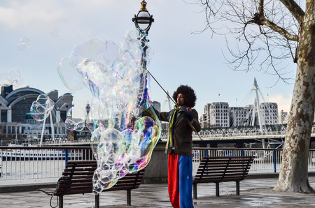 Bubbleman in Londonのeditorial素材