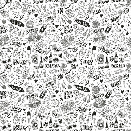 Music - seamless backgroundのイラスト素材