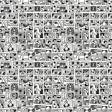 paranormal things, secret, crime - seamless backgroundのイラスト素材