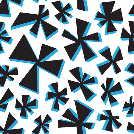 seamless  background with abstract vector shapes in graphic styleのイラスト素材