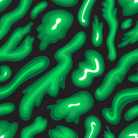 waves - vector  seamless background with abstract shapesのイラスト素材