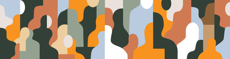 internet people abstract silhouettes ,social issues vector illustration , background design element