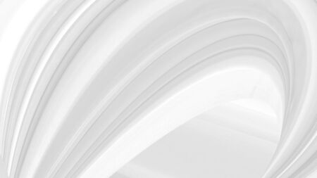 soft fabric abstract smooth multi layer curve shape decorative white background. Textile modern style full frameの写真素材