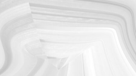 soft fabric abstract curve sharp shape decorative white background. Beauty design gray textureの写真素材