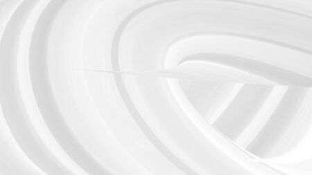 nice soft fabric abstract curve smooth shape decorative white backgroundの写真素材