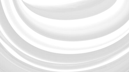 soft fabric abstract pattern semicircle curve ballon shape decorative white backgroundの写真素材
