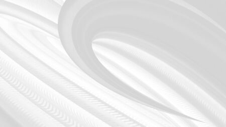 soft light fabric abstract fashion smooth curve shape decorative white backgroundの写真素材