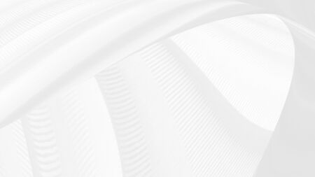 soft white fabric abstract smooth curve shape decorative fashion textile backgroundの写真素材