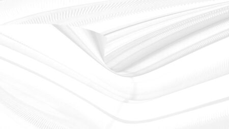 soft fabric abstract smooth pattern curve shape decorative fashion white backgroundの写真素材