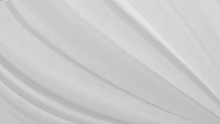 soft gray fabric abstract curve decorative background. Beauty white textile textureの写真素材