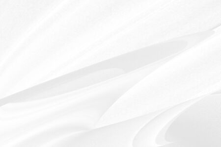 soft fabric abstract curve shape decorative white and gray backgroundの写真素材