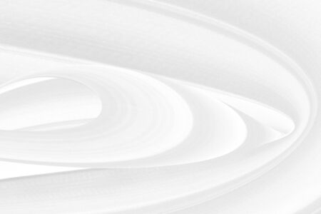 abstract white fabric curve shape modern styleの写真素材