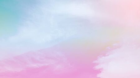 beauty abstract pastel cloudy on skyの写真素材