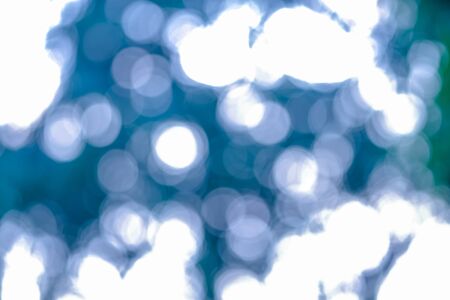 abstract soft bokeh circle blue and green and blue light backgroundの写真素材