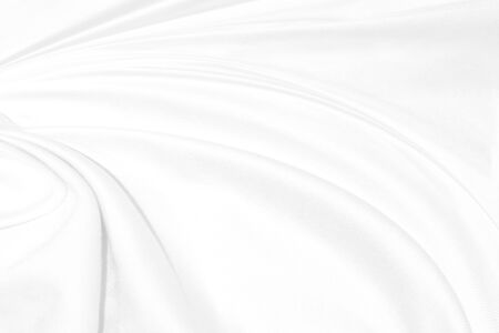 abstract white shine fabric curve shape wave modern style backgroundの写真素材