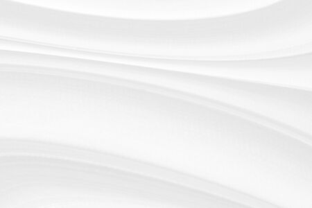 soft fabric abstract curve decorative white backgroundの写真素材
