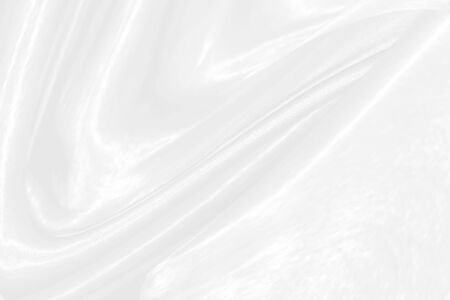 soft fabric white curve abstract textured backgroundの写真素材