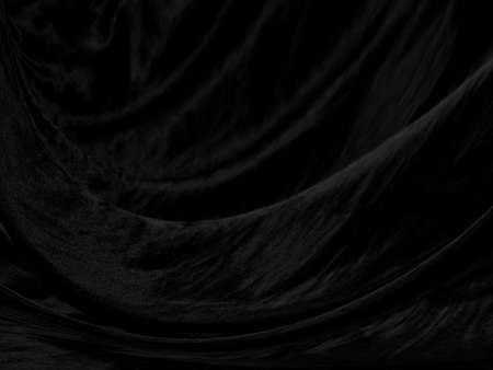 beauty shape abstract. textile soft fabric black smooth curve fashion matrix decorate backgroundの写真素材